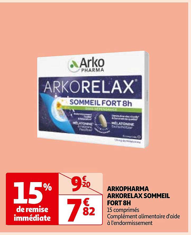arkopharma arkorelax sommeil fort 8h
