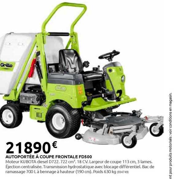 autoportée à coupe frontale fd500