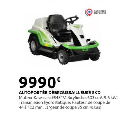 autoportée débroussailleuse skd