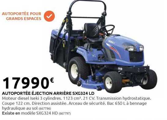 autoportée éjection arrière sxg324 ld