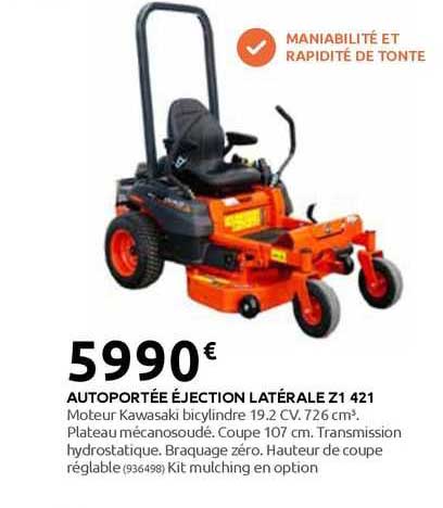 autoportée éjection latérale z1 421