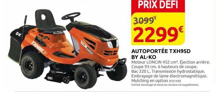 Autoportée Txh95d By Al-ko