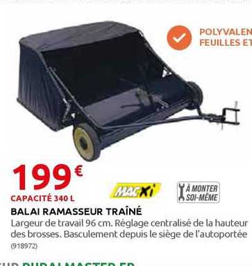 balai ramasseur traîné macxi