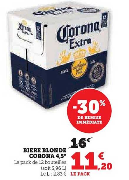 Bière Blonde Corona 4,5°