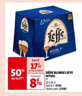 Bière Blonde Leffe Rituel