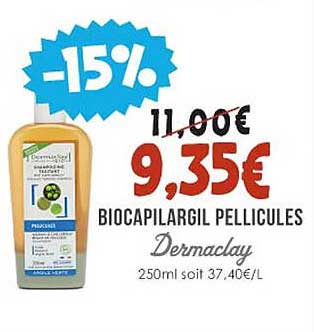 biocapilargil pellicules dermaclay
