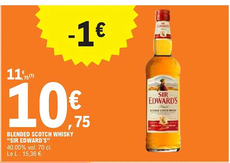 blended scotch whisky "sir edward's"