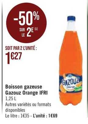 Boisson Gazeuse Gazouz Orange Ifri
