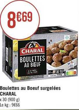 Boulettes Au Bœuf Surgelées Charal