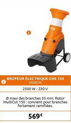 Broyeur électrique Ghe 150