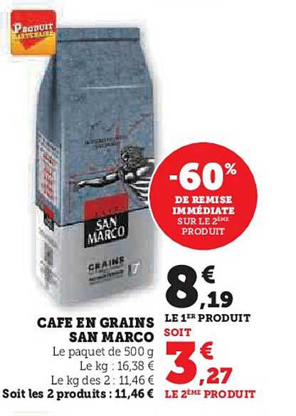 café en grains san marco