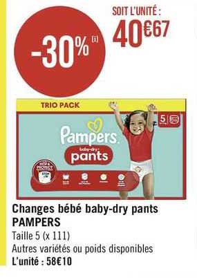 Changes Bébé Baby-dry Pants Pampers