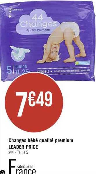 changes bébé qualité premium leader price
