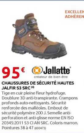 chaussures de sécurité hautes jalfir s3 src