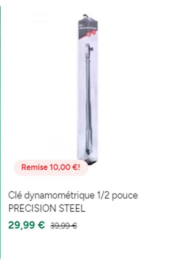 clé dynamométrique 1/2 pouce précision steel