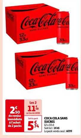 Coca Cola Sans Sucres