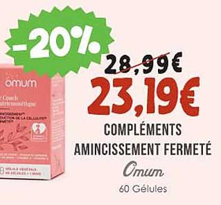 compléments amincissement fermeté omum