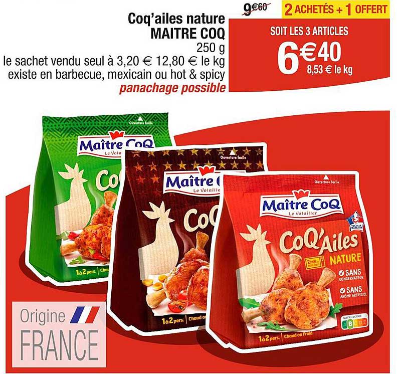 coq'ailes nature maître coq