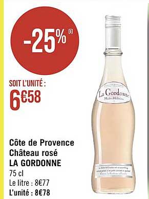 Côte De Provence Château Rosé La Gordonne