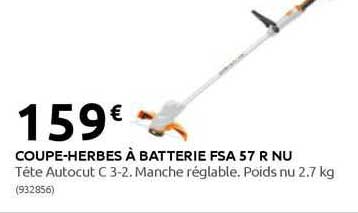 coupe-herbes à batterie fsa 57 r nu