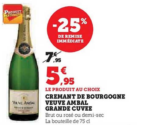 crémant de bourgogne veuve ambal grande cuvée