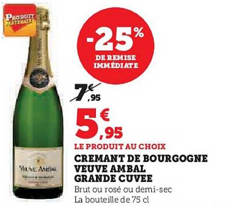 crémant de bourgogne veuve ambal grande cuvée