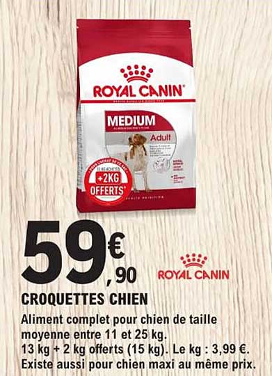 croquettes chien royal canin