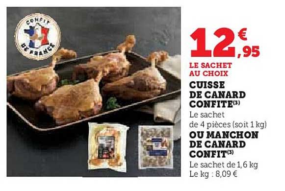 cuisse de canard confite ou manchon de canard confit