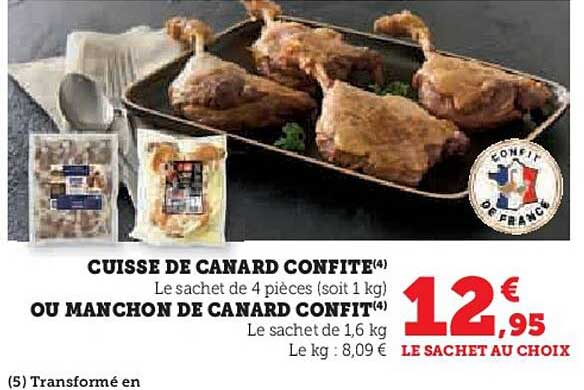 cuisse de canard confite ou manchon de canard confit