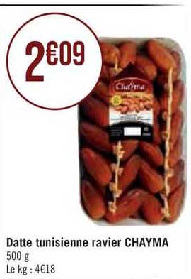 datte tunisienne ravier chayma