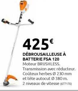 débroussailleuse à batterie fsa 120