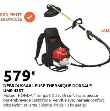 débroussailleuse thermique dorsale umr 435t