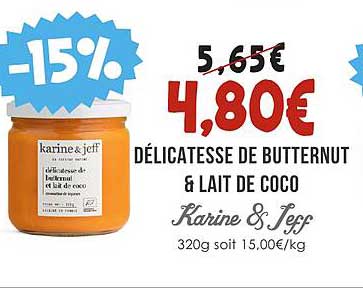 délicatesse de butternut & lait de coco karine & jeff