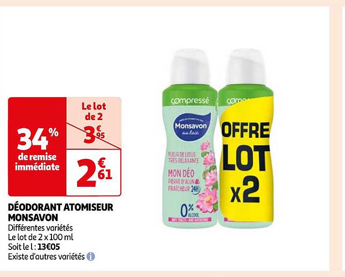 Déodorant Atomiseur Monsavon