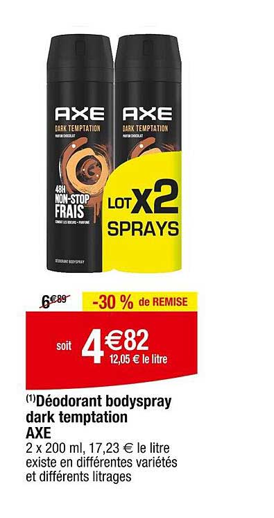 Déodorant Bodyspray Dark Temptation Axe