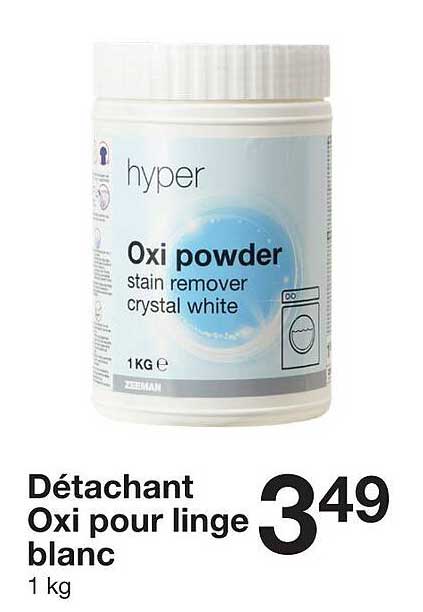 détachant oxi pour linge blanc