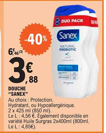Douche "sanex"
