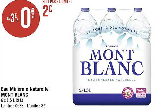Eau Minérale Naturelle Mont Blanc