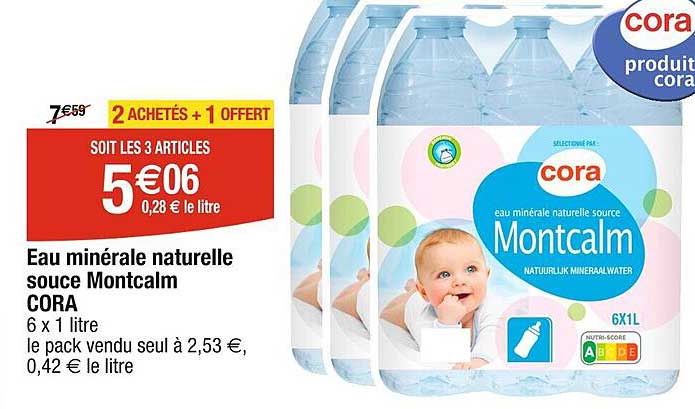 Eau Minérale Naturelle Souce Montcalm Cora
