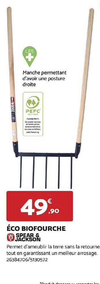 éco biofourche spear & jackson