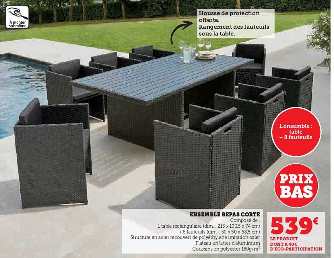 ensemble repas corte