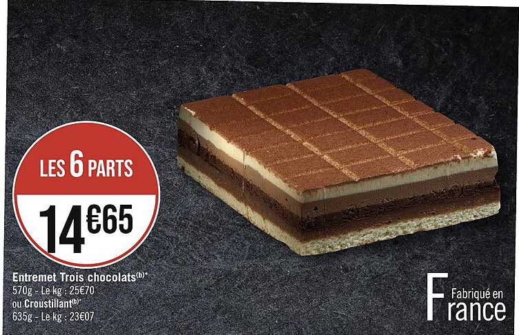 entremet trois chocolats