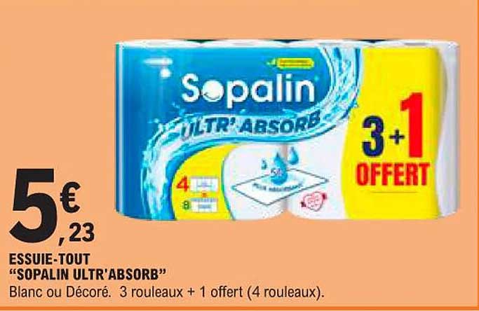 essuie-tout "sopalin ultr'absorb"