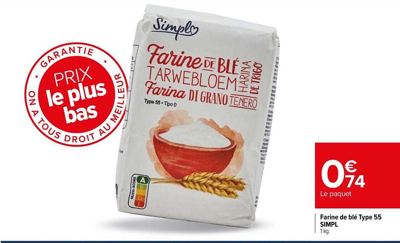farine de blé type 55 simpl