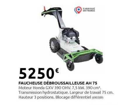 faucheuse débroussailleuse ah 75