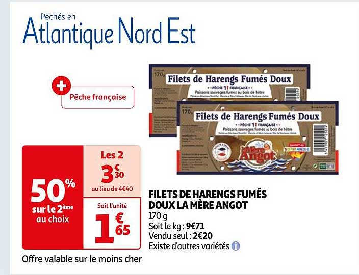 filets de harengs fumés doux la mère angot
