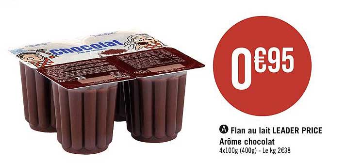 flan au lait leader price