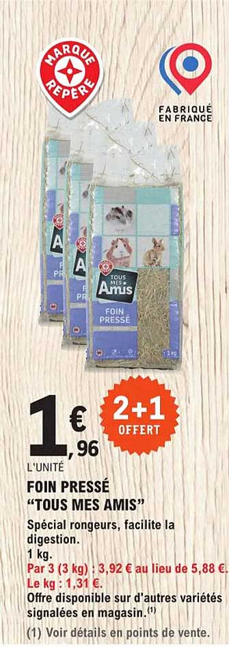 foin pressé "tous mes amis"