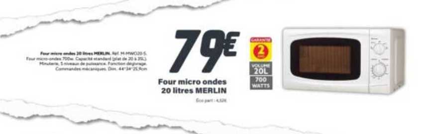 four micro ondes 20 litres merlin