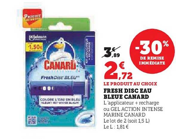 fresh disc eau bleue canard